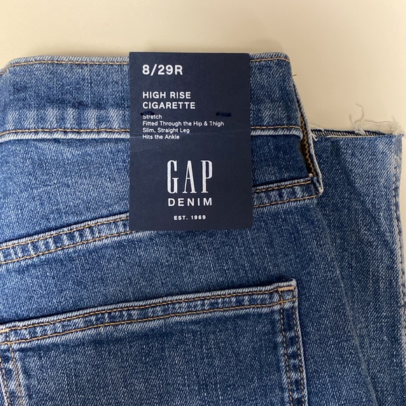 GAP High Rise Cigarette Jeans, Size 8/29R - Picture 3 of 6